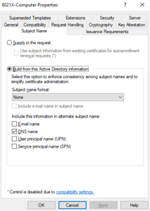 ADCS Cert Templates for ISE Lab – Daniels Networking Blog